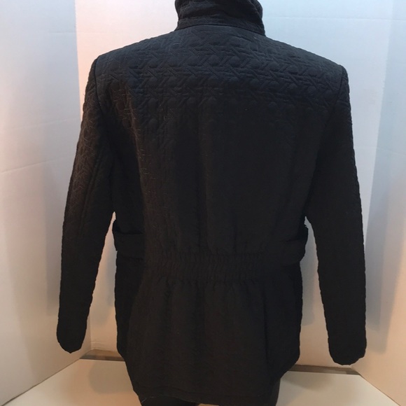 Gallery Black Quilted Jacket Size L - Picture 5 of 8